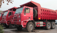ارتفاع الحمولة سعة SINOTRUK الفحم الألغام الألغام شاحنة تفريغ 70 طن مع SGS