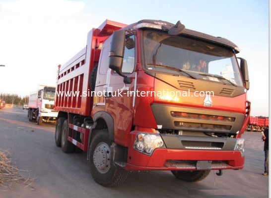 SINOTRUK شاحنة قلابة تفريغ محرك HOWO A7 371HP للتعدين ZZ3257N3847N1
