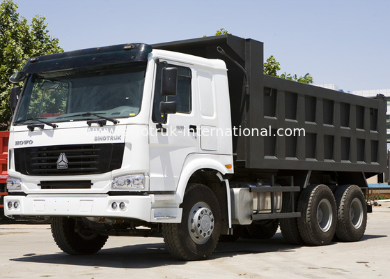 شاحنة قلابة قلابة يمكن SINOTRUK HOWO 10 عجلات تحميل 25-40tons رمل أو أحجار