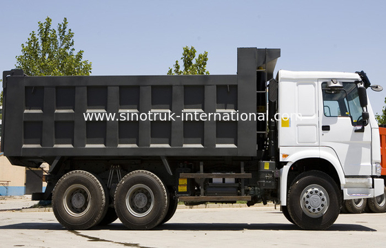 شاحنة قلابة قلابة يمكن SINOTRUK HOWO 10 عجلات تحميل 25-40tons رمل أو أحجار