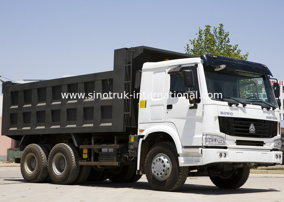 شاحنة قلابة قلابة يمكن SINOTRUK HOWO 10 عجلات تحميل 25-40tons رمل أو أحجار