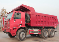 70 شاحنة تفريغ شاحنة قلابة للتعدين ، Euro 2 SINOTRUK HOWO 6x4 Dump Truck
