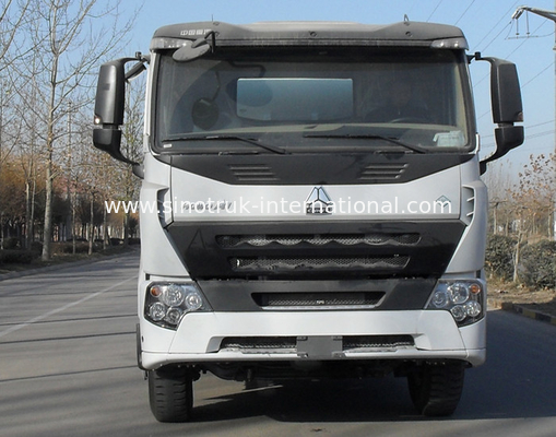 336HP 6X4 LHD A7 شاحنة خلط الخرسانة 9CBM ، مقاومة للخدوش شاحنة صهريج شاحنة الأسمنت
