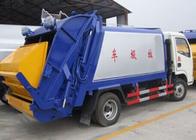 RHD 4X2 جمع القمامة شاحنة ، تجاري القمامة المطحنة شاحنة 6CBM