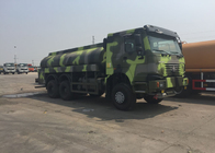 LHD 6X6 Military Fuel Oil Tanker Truck 16 - 25 CBM Euro 2 336 HP High Capacity