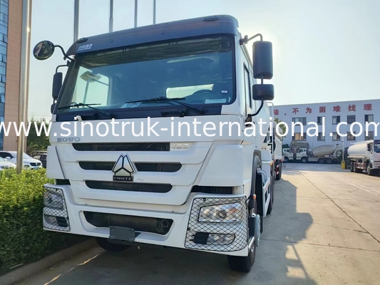 قوة حصانية عالية 400 حصان استهلاك منخفض للوقود HOWO Mixer Truck LHD 6 × 4 10 عجلات