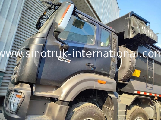 RHD 8 × 4 12 عجلات HOWO شاحنة تيبر 380HP