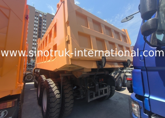 شاحنة نقالة الصناعة الصينية (Sinotruk Howo Mining Tipper Dump Truck) 90 طن 6 × 4 جسم شحن فولاذ عالي القوة