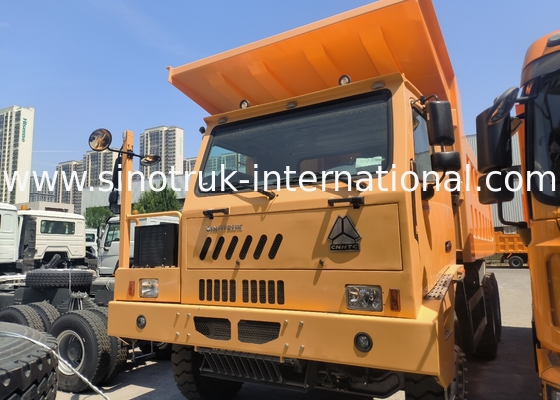 شاحنة نقالة الصناعة الصينية (Sinotruk Howo Mining Tipper Dump Truck) 90 طن 6 × 4 جسم شحن فولاذ عالي القوة
