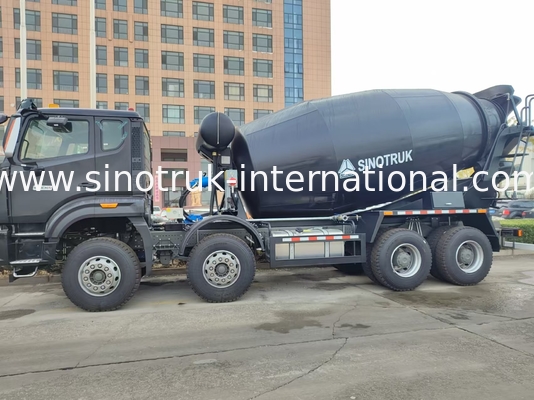 شاحنة خلاط HOWO 12CBM 380HP H77L كابينة سوداء