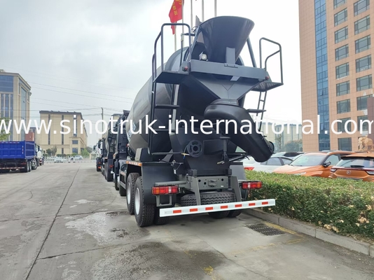 شاحنة خلاط HOWO 12CBM 380HP H77L كابينة سوداء