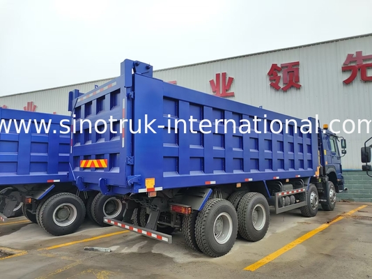 شاحنة 8X4 Blue Tipper 380 حصان 12 عجلة بيضاء H77L ZZ3317V3567B1 نوع U
