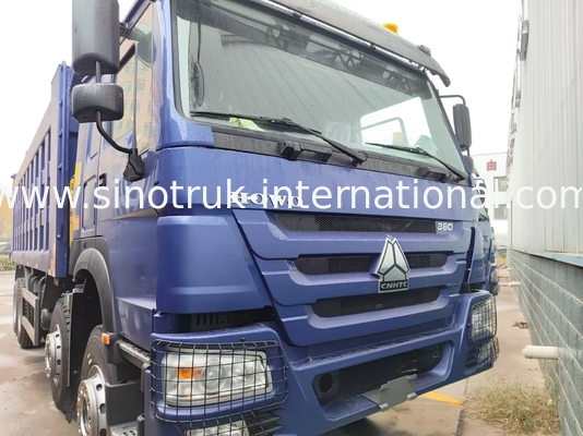 شاحنة 8X4 Blue Tipper 380 حصان 12 عجلة بيضاء H77L ZZ3317V3567B1 نوع U