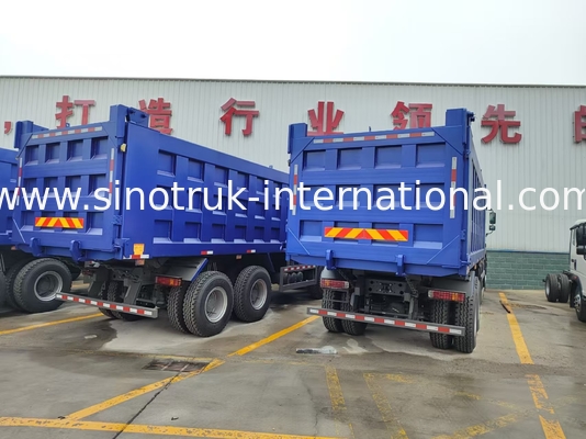 شاحنة 8X4 Blue Tipper 380 حصان 12 عجلة بيضاء H77L ZZ3317V3567B1 نوع U