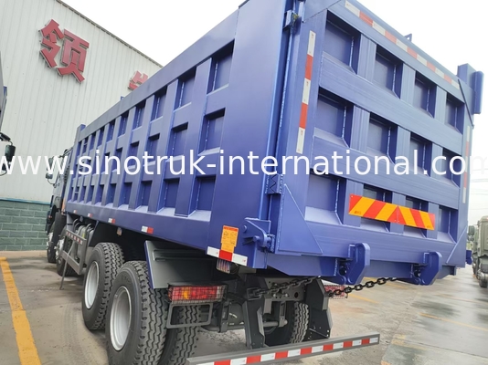 شاحنة 8X4 Blue Tipper 380 حصان 12 عجلة بيضاء H77L ZZ3317V3567B1 نوع U