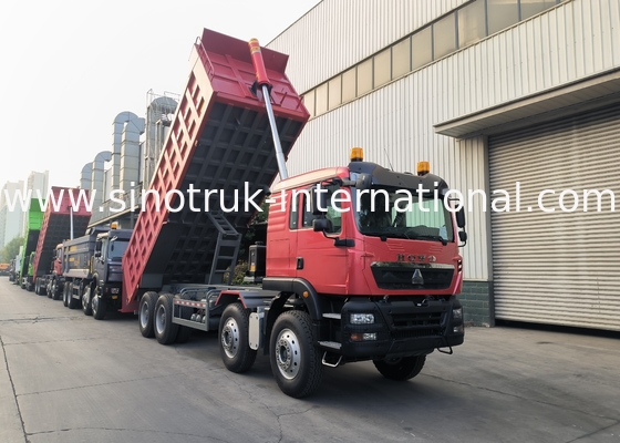 8 × 4 Lhd 12 عجلات Sinotruk Tipper 400Hp يورو 2