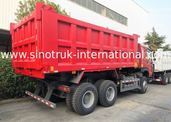 شاحنة سينوتروك هوو 6 × 4 Lhd 10 عجلات وجه شبح مضارب إطارات التعدين