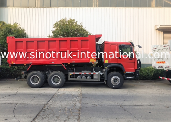 شاحنة سينوتروك هوو 6 × 4 Lhd 10 عجلات وجه شبح مضارب إطارات التعدين