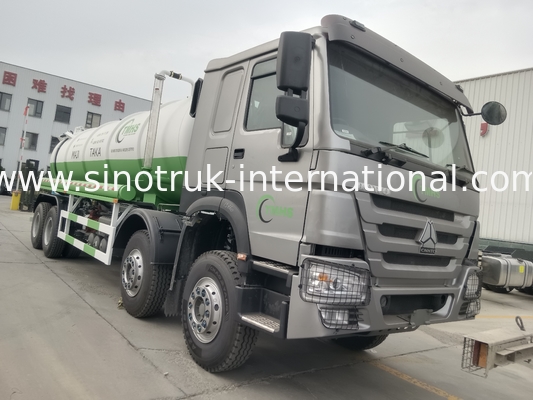 مضخة الفراغ شاحنة شفط مياه الصرف الصحي شاحنة تنظيف خزان السبت 20CBM LHD 380HP