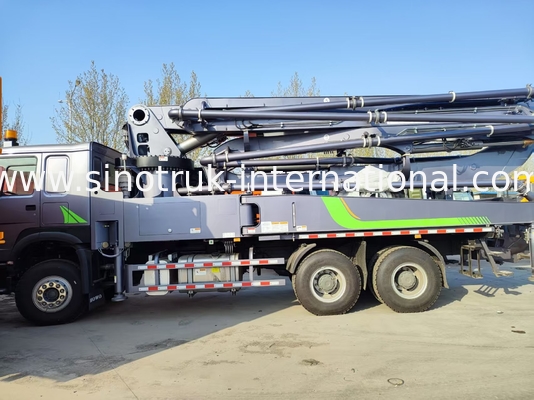 السلطة العالية HOWO 380HP شاحنة مضخة ذكية 52m بوم 6x4 سحب للصب الرأسي لا مثيل له