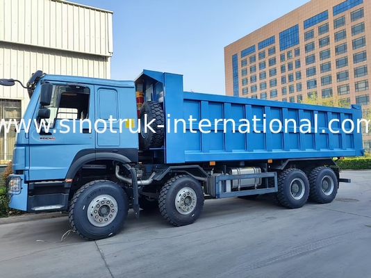 شاحنة قمامة زرقاء مغرية 8×4 380HP 26.91CBM حيث القوة تلتقي الدقة في كل حمولة!