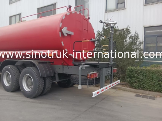 شاحنة خزان المياه SINOTRUK 380HP مع وظيفة الضغط العالي 6 × 4
