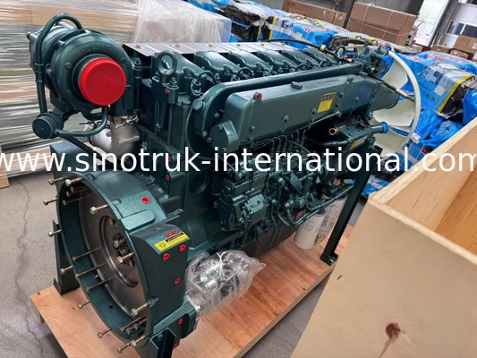 محرك ديزل SINOTRUK WD615.47 بقوة 371 حصان Euro 2