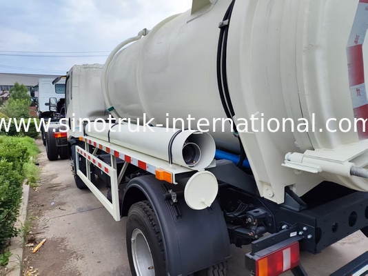 شاحنة صرف صحي خفيفة 4x2 سعة 6 أمتار مكعبة 160 حصان إطارات فولاذية 8.00R20