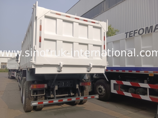 شاحنة 10 عجلات ذات عجلات 371HP 6x4 Drive محرك يورو 2