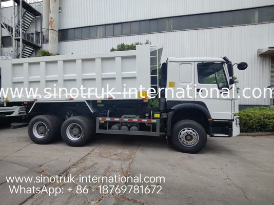HOWO 371HP 6 × 4 القيادة اليسرى شاحنة القمامة المتوسطة