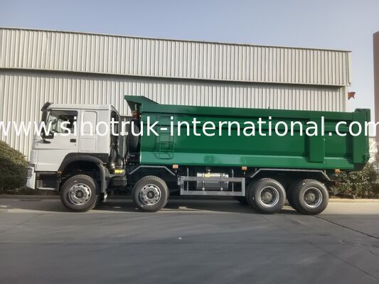 شاحنة قلابة سينوتراك هوو بمحرك 400 حصان، قيادة يسرى، نوع دفع 8X4، وسعة تحميل 31 طنًا