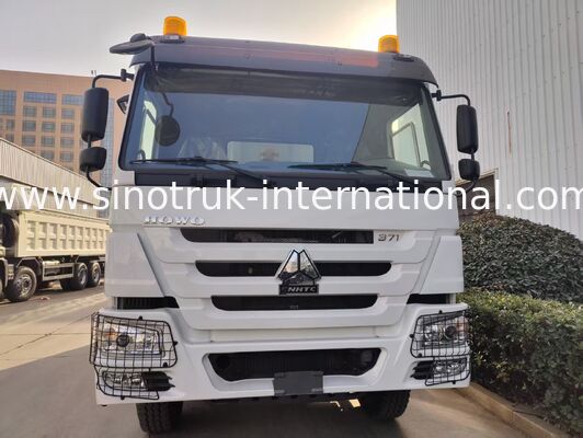 SINOTRUK HOWO 371HP شاحنة قمامة ثقيلة مع 10 عجلات وصندوق شحن مستطيل