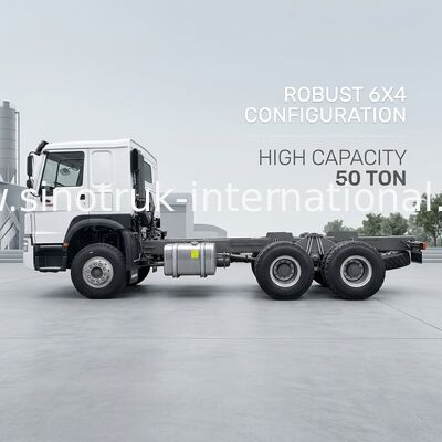 SINOTRUK HOWO شاحنات تجارية شاشة شاحنة LHD 6X4 400HP