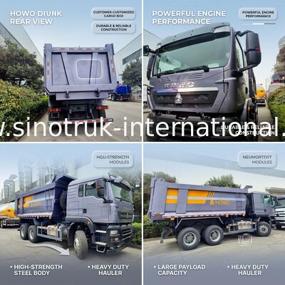 شاحنة شاحنة ثقيلة SINOTRUK TX مع محرك 380HP ، سعة حمولة 30-40 طن ونوع رفع متوسط