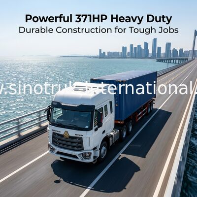 شاحنة جرار ZZ427V344JB1R بمحرك 371 حصانًا، ودفع 6x4، وكابينة H77L مع تكييف هواء للنقل الثقيل