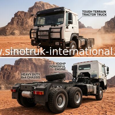 سينوتروك 430 حصان 6 × 4 جرار مع مظلة عسكرية