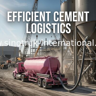 12 Wheels Bulk Cement Truck , LHD 36-45CBM Cement Transport Trucks