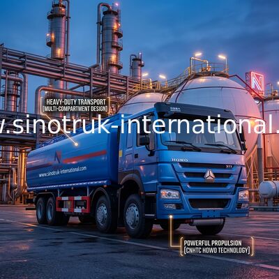 شاحنة صهريج زيت عالية الكفاءة 8X4 LHD Euro2 371HP