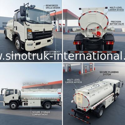 شاحنة خفيفة 4×2 5-6CBM LHD 160HP