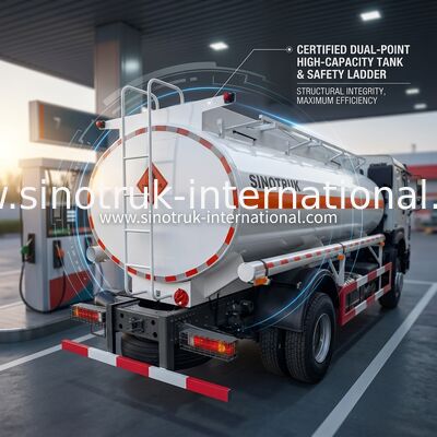 Sinotruk Howo 10-20CBM Oil Tank Truck 4 X 2 Lhd Euro 2290 Hp