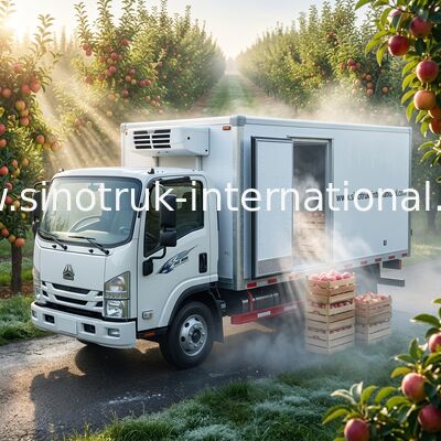 Small Cargo Cold Storage 8 Ton Refrigerated Truck For Dairy , Freezer Box Truck