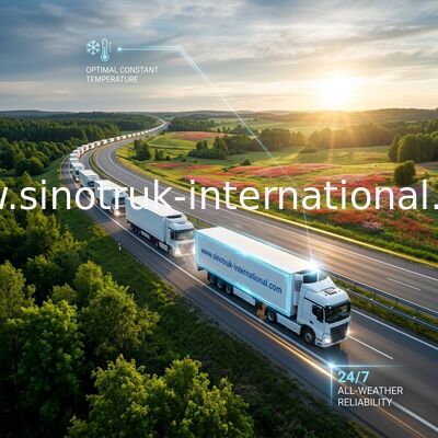 32CBM 12 - 16 Tons Refrigerated Truck Cargo Body 6.3m Length Insulated CKD Panels