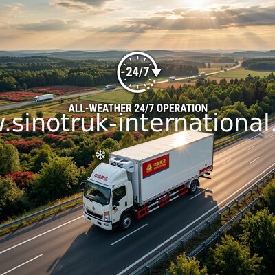 Refrigerated Delivery Truck 4 X 2 8 Tons 140 HP Engine Carrying Vegetables / Fruits