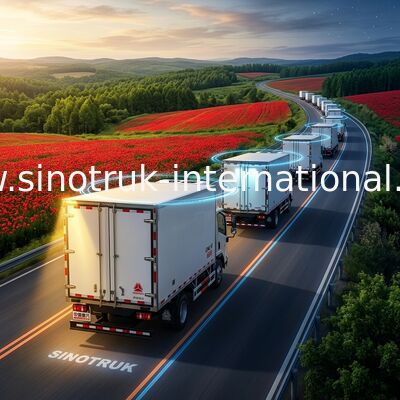 Vegetables / Fruits Refrigerated Delivery Truck 4X2 8 Tons with 140 HP Engine