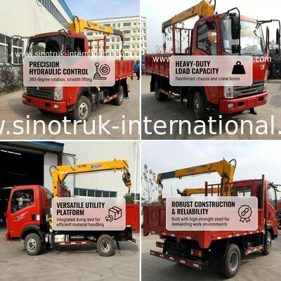 Mechanical Engineering Truck Mounted Mobile Crane / Truck Mounted Lifting Equipment