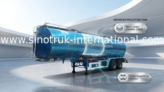 Aluminium Alloy Tanker Heavy Duty Semi Trailer Truck For Storage