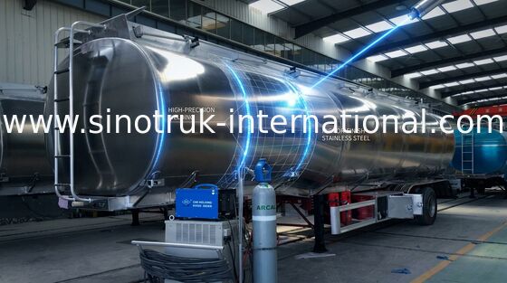 3 Axles 50000 Liters Semi Trailer Fuel Tank Truck For Carrying