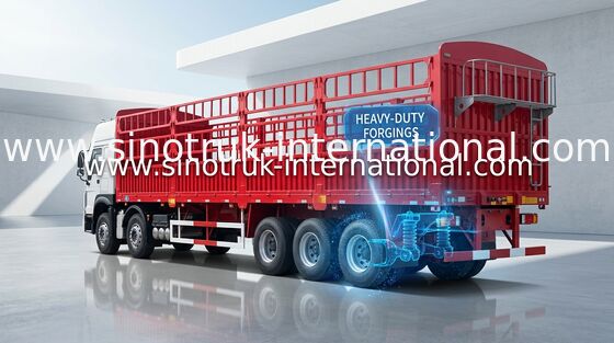Carbon Steel Semi Truck And Trailer Big Truck Trailer 28T JOST