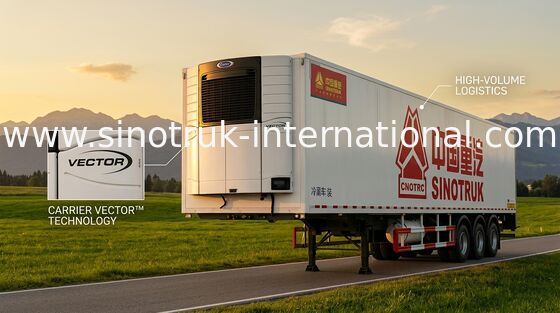 Refrigerated Semi Trailer Truck 40 Feet Container 30 - 60 Tons High Loading Capacity