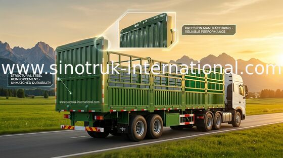 Flat-bed Semi Trailer Truck 3 Axles 30-60Tons 13m for Loading Container